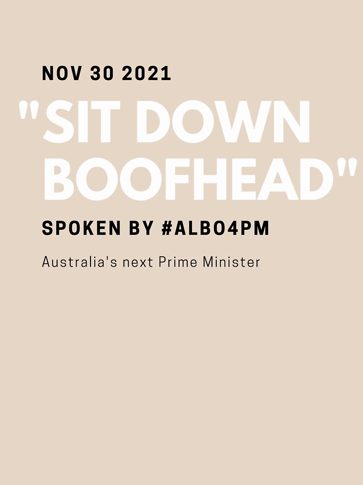 Thumbnail 3 of 3, Relaxed Fit T-Shirt, Sit Down Boofhead designed and sold by giants-com-au.
