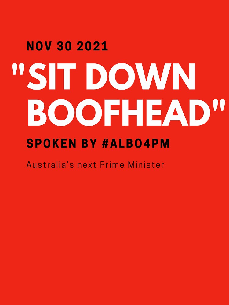 Thumbnail 7 of 7, Oversized T-Shirt, Sit Down Boofhead designed and sold by giants-com-au.