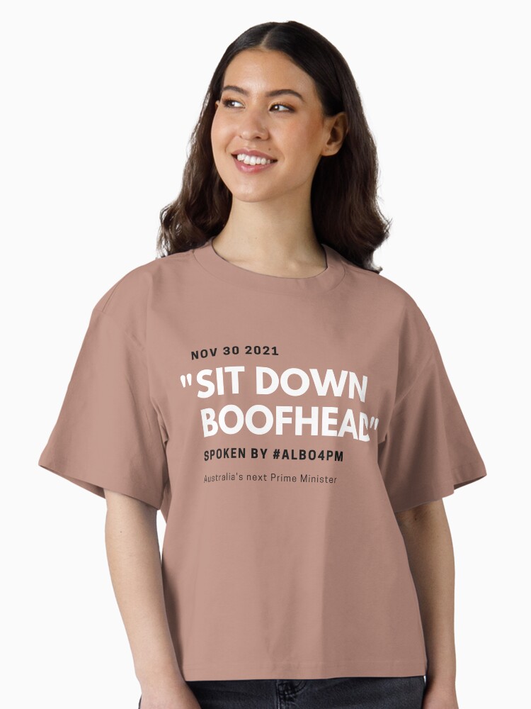 Thumbnail 1 of 4, Boxy T-Shirt, Sit Down Boofhead designed and sold by giants-com-au.