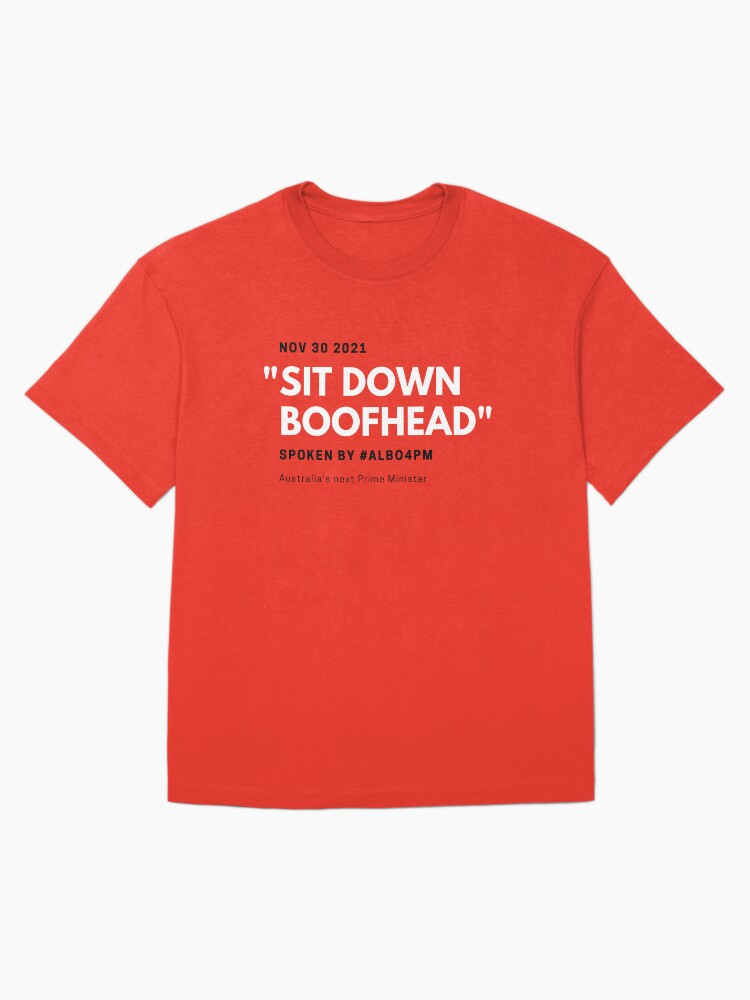 Thumbnail 3 of 7, Oversized T-Shirt, Sit Down Boofhead designed and sold by giants-com-au.