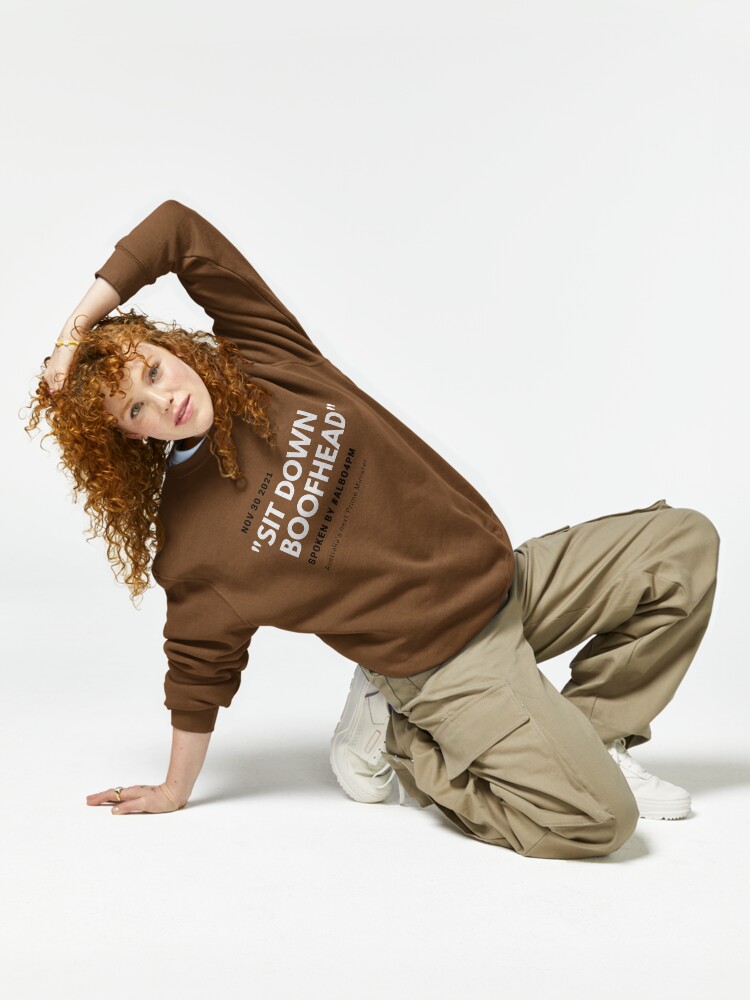 Thumbnail 6 of 7, Pullover Sweatshirt, Sit Down Boofhead designed and sold by giants-com-au.
