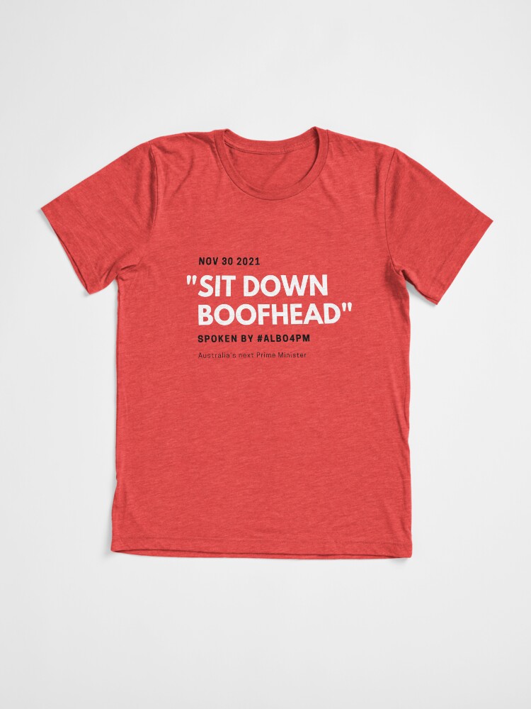 Thumbnail 3 of 7, Tri-blend T-Shirt, Sit Down Boofhead designed and sold by giants-com-au.