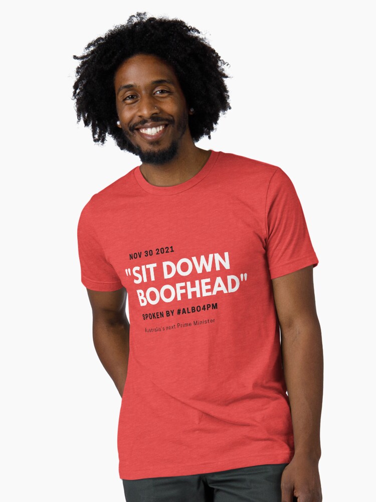 Thumbnail 1 of 7, Tri-blend T-Shirt, Sit Down Boofhead designed and sold by giants-com-au.