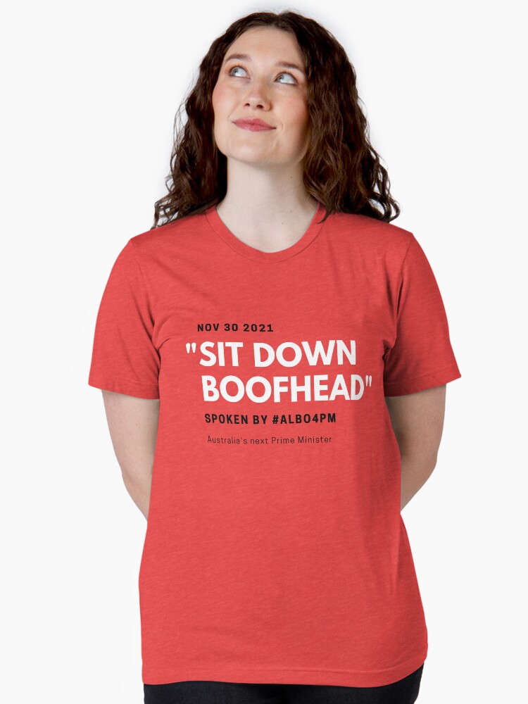 Thumbnail 2 of 7, Tri-blend T-Shirt, Sit Down Boofhead designed and sold by giants-com-au.
