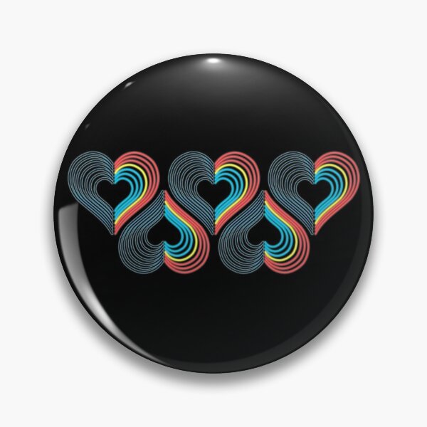 Item preview, Polyamorous Neon Light Hearts designed and sold by SpectreSparkC.