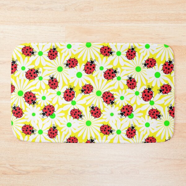 Item preview, Ladybug and flowers seamless  designed and sold by CatheriLove.
