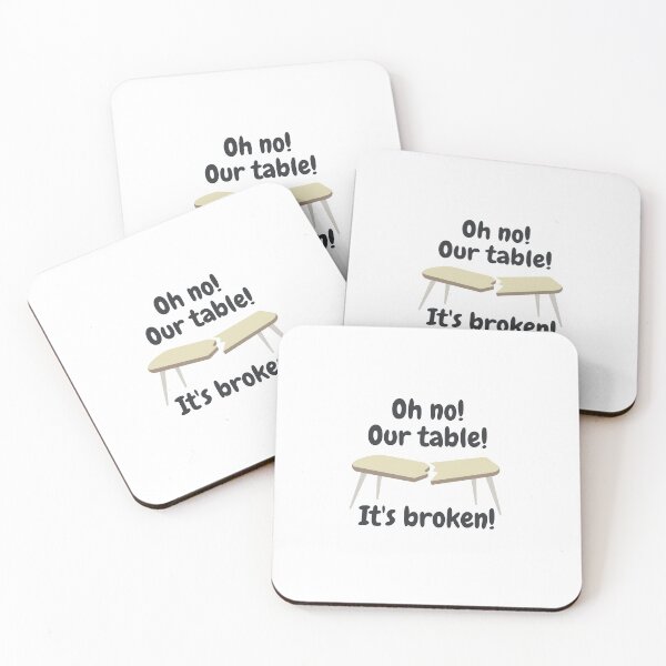 Item preview, oh no our table it's broken t shirts designed and sold by SHDigitalArt.