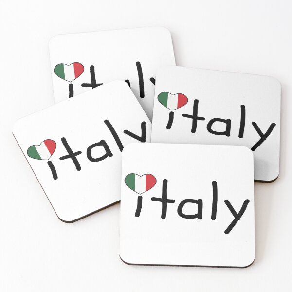 Item preview, I Love Italy - With Flag Heart designed and sold by hijackhippo.