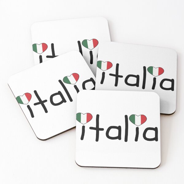 Item preview, I Love Italia - With Flag Heart designed and sold by hijackhippo.