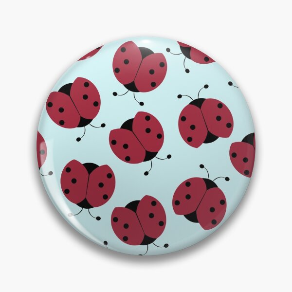 Item preview, Large red cartoon beetles on a blue background designed and sold by CatheriLove.