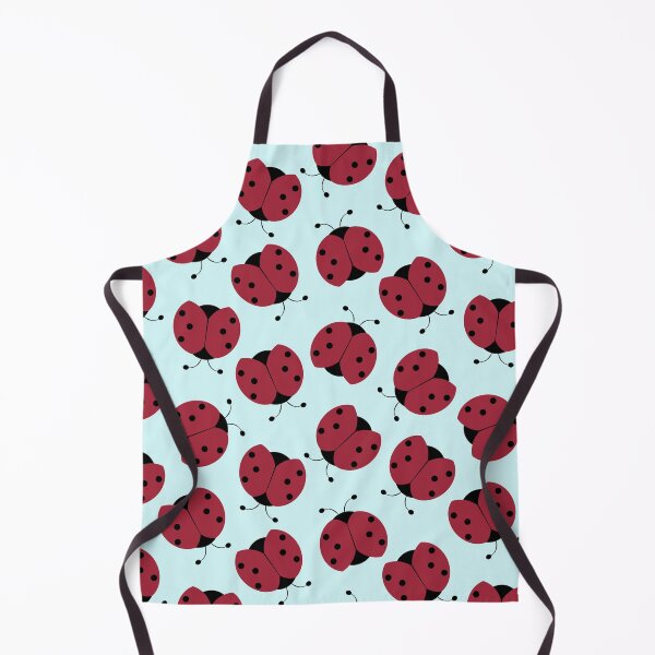 Item preview, Large red cartoon beetles on a blue background designed and sold by CatheriLove.