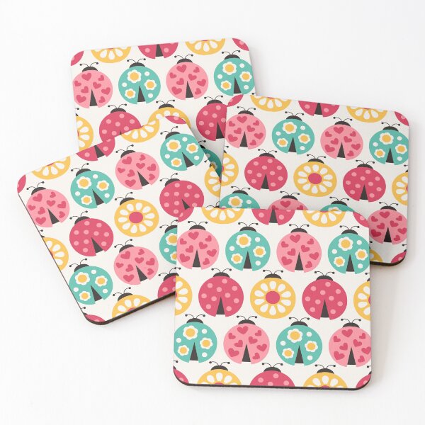 Item preview, Seamless cute ladybird cartoon  designed and sold by CatheriLove.