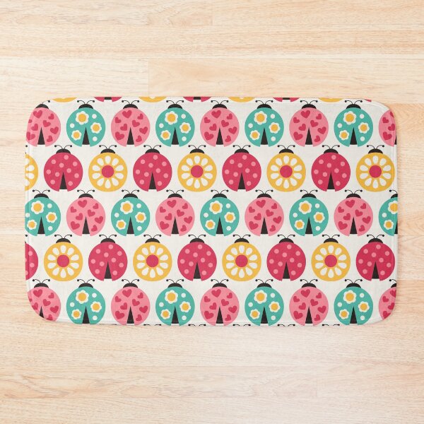 Item preview, Seamless cute ladybird cartoon  designed and sold by CatheriLove.