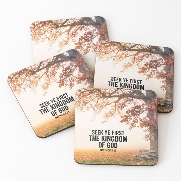 Item preview, Bible Verse Art - Seek Ye First The Kingdom Of God - Matthew 6:33 designed and sold by JacquelineLim.