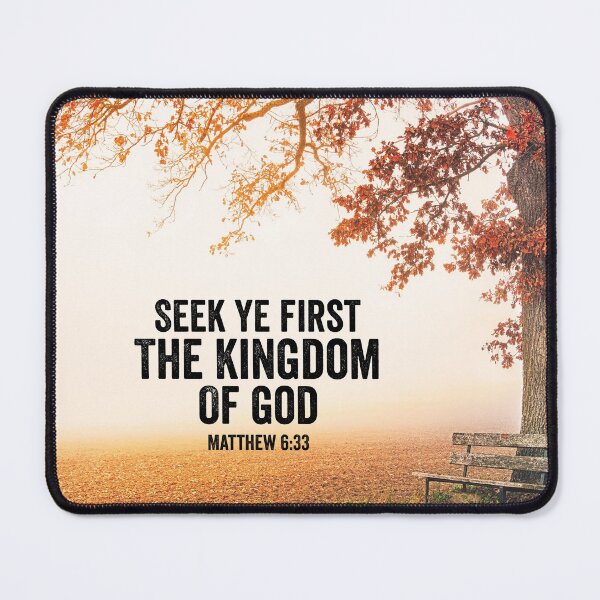 Item preview, Bible Verse Art - Seek Ye First The Kingdom Of God - Matthew 6:33 designed and sold by JacquelineLim.