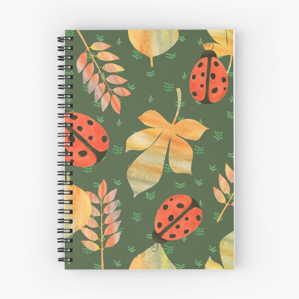 Item preview, Botanical background with ladybugs designed and sold by CatheriLove.