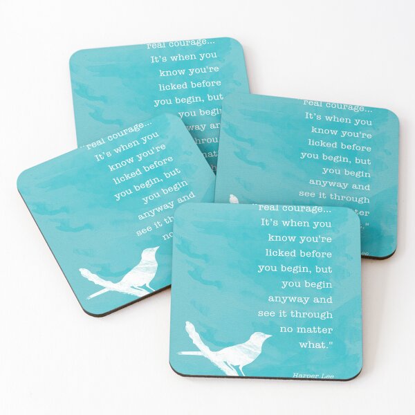 Item preview, To Kill a Mockingbird Real Courage Harper Lee Quote designed and sold by floydhally.