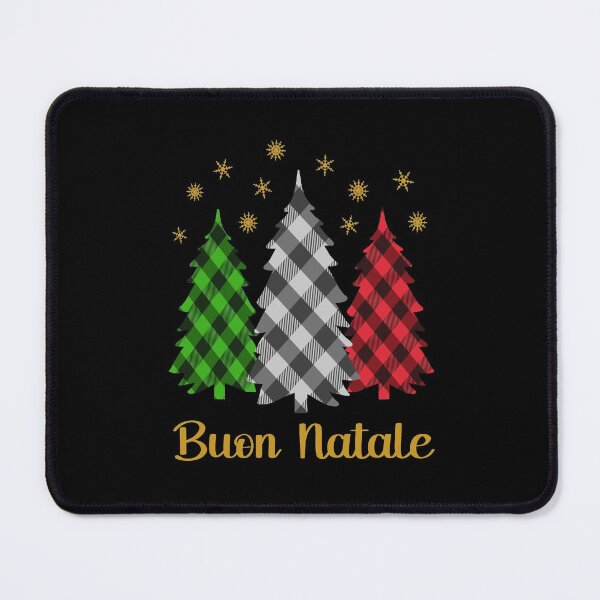 Item preview, Buon Natale Italian Saying With Italian Flag Colored Christmas Trees designed and sold by Bad Kitty Designz.