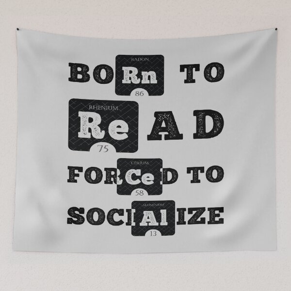 Item preview, Born To Read Forced To Socialize designed and sold by classy-shop.