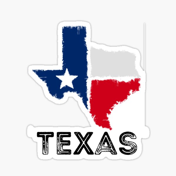 Item preview, Texas Map Outline with Flag Interior - Grunge Effect designed and sold by hijackhippo.