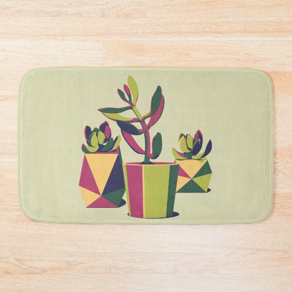 Item preview, Succulents in retro colors designed and sold by boozkova-vorona.
