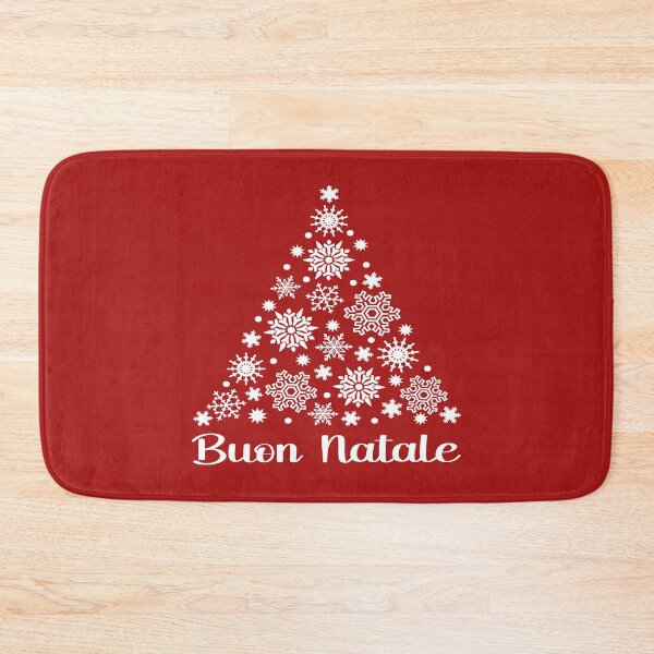 Item preview, Buon Natale Italian Holiday Saying With Snowflake Christmas Tree designed and sold by Bad Kitty Designz.