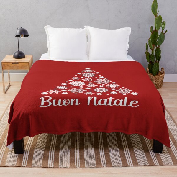 Item preview, Buon Natale Italian Holiday Saying With Snowflake Christmas Tree designed and sold by Bad Kitty Designz.