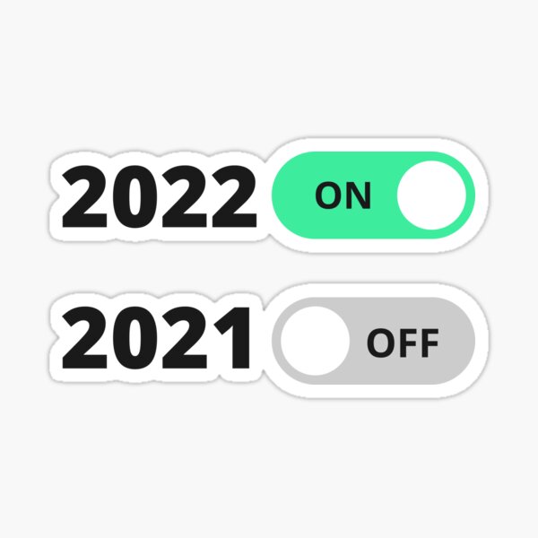 2021 Off 2022 On - Nightmare Before Christmas Quotes" Sticker By Abhaychauhan | Redbubble