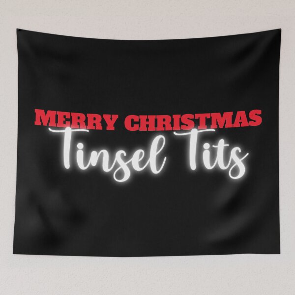 Item preview, Merry Christmas Tinsel Tits designed and sold by LiToDesignCo.