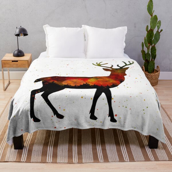 Item preview, Stag Watercolour Silhouette designed and sold by willo-b-designs.