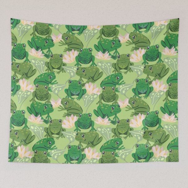 Item preview, Cute Frog Lotus  designed and sold by CatheriLove.