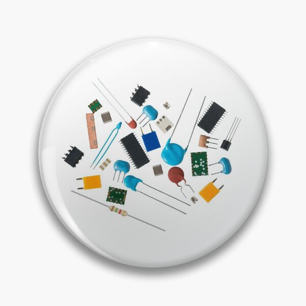 Item preview, Electronics components collage art designed and sold by EngineersArt.