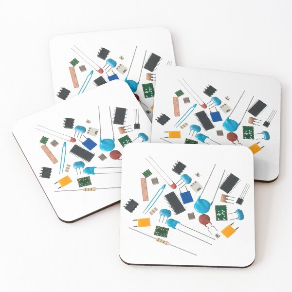 Item preview, Electronics components collage art designed and sold by EngineersArt.