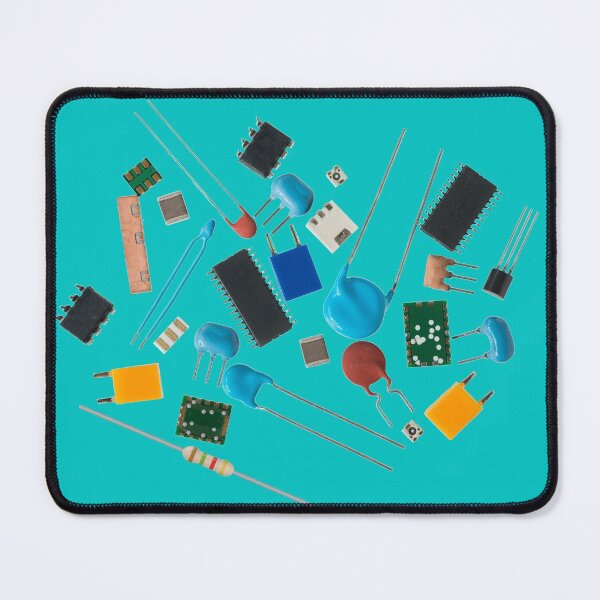 Item preview, Electronics components collage art designed and sold by EngineersArt.