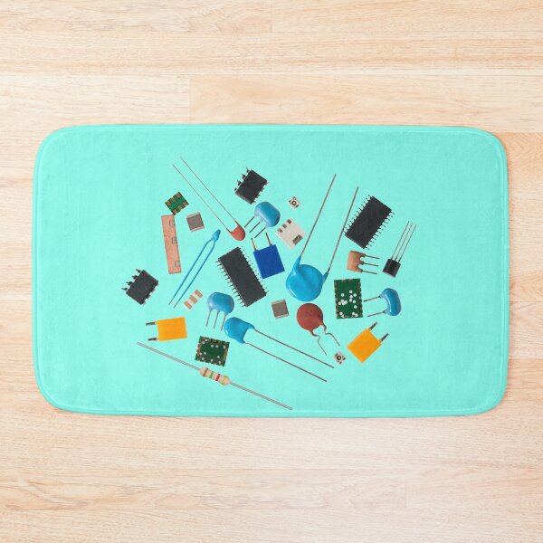 Item preview, Electronics components collage art designed and sold by EngineersArt.