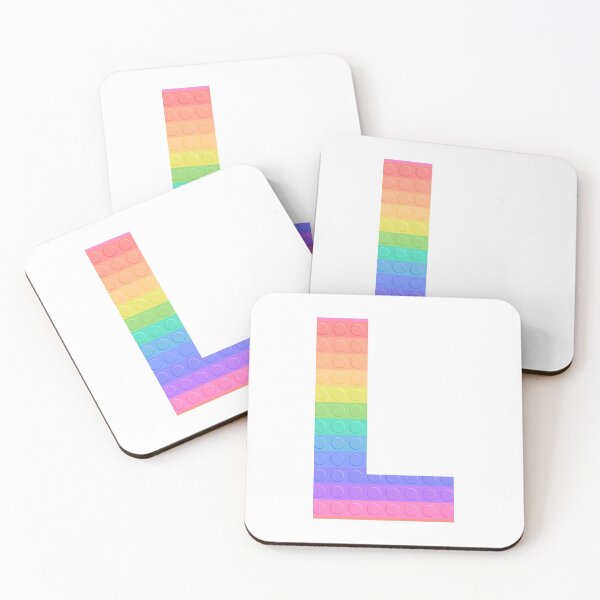Item preview, Sensory Toy Style Rainbow Stripe - Capital Letter K- Initial k designed and sold by TheFlyingPug.