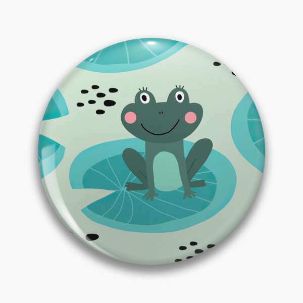 Item preview, Cute Frog On Leaves  designed and sold by CatheriLove.