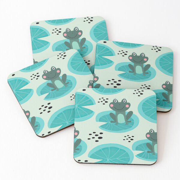Item preview, Cute Frog On Leaves  designed and sold by CatheriLove.