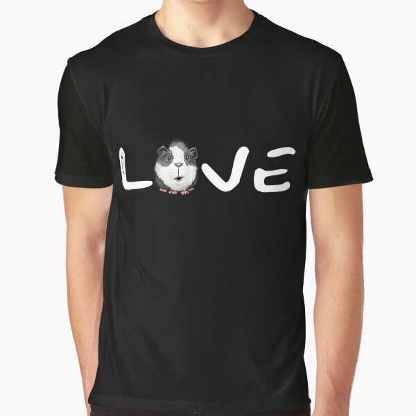Guinea Pig American Crested Love Gift Graphic T-Shirt