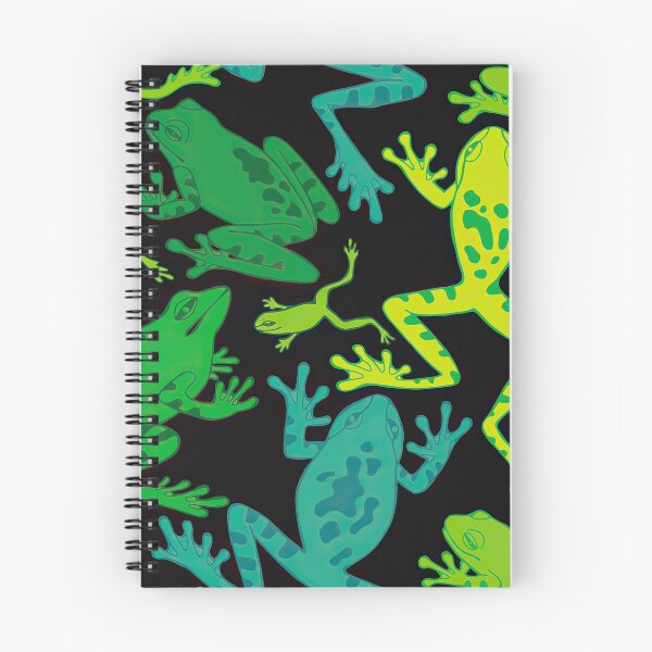 Item preview, Different Frogs On Black  designed and sold by CatheriLove.