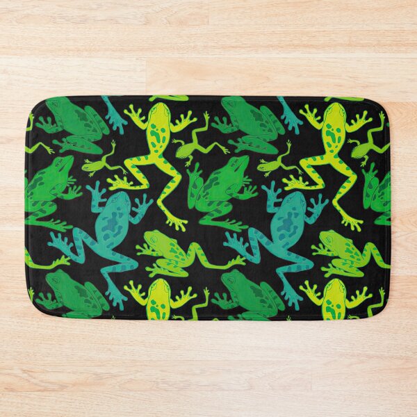 Item preview, Different Frogs On Black  designed and sold by CatheriLove.