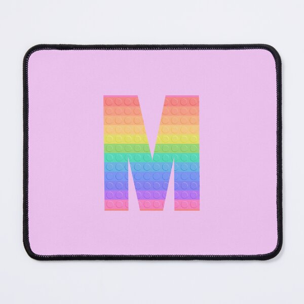 Item preview, Sensory Toy Style Rainbow Stripe - Capital Letter M - Initial M designed and sold by TheFlyingPug.