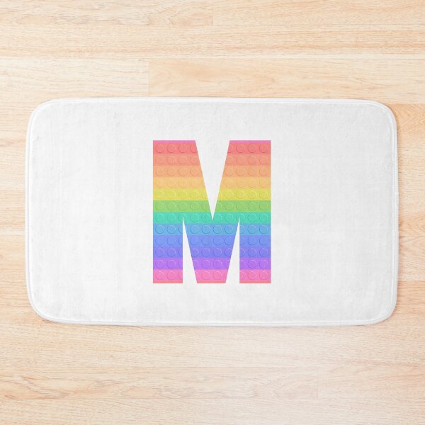 Item preview, Sensory Toy Style Rainbow Stripe - Capital Letter M - Initial M designed and sold by TheFlyingPug.