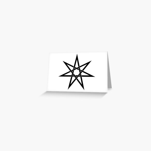 Seven Pointed Star Greeting Card