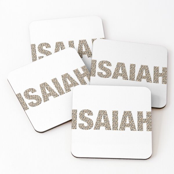 Item preview, Isaiah name leopard pattern my name is Isaiah gift birthday holiday anniversary Essential Inspiration Joy Mood Funny designed and sold by DesignByHeartUK.