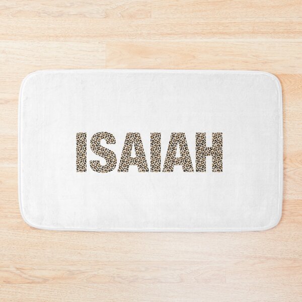 Item preview, Isaiah name leopard pattern my name is Isaiah gift birthday holiday anniversary Essential Inspiration Joy Mood Funny designed and sold by DesignByHeartUK.