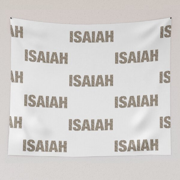 Item preview, Isaiah name leopard pattern my name is Isaiah gift birthday holiday anniversary Essential Inspiration Joy Mood Funny designed and sold by DesignByHeartUK.