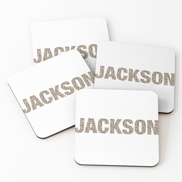 Item preview, Jackson name leopard pattern my name is Jackson gift birthday holiday anniversary Essential Inspiration Joy Mood Funny designed and sold by DesignByHeartUK.