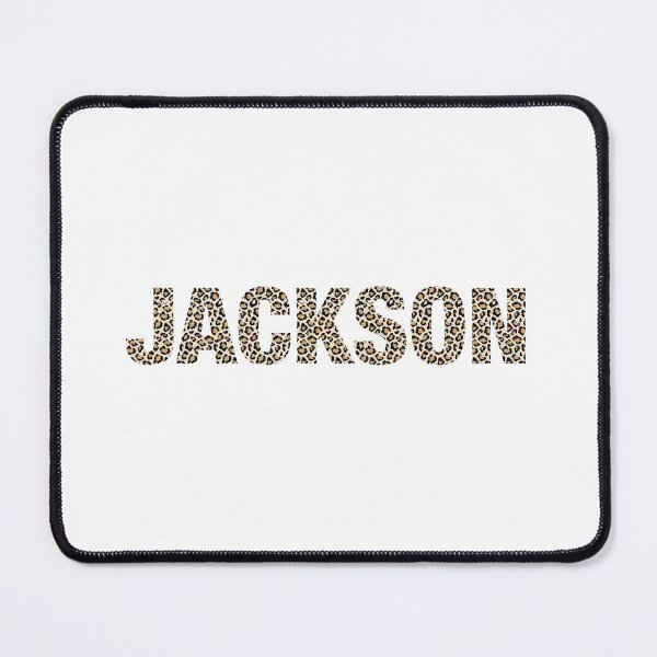 Item preview, Jackson name leopard pattern my name is Jackson gift birthday holiday anniversary Essential Inspiration Joy Mood Funny designed and sold by DesignByHeartUK.