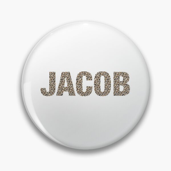 Item preview, Jacob name leopard pattern my name is Jacob gift birthday holiday anniversary Essential Inspiration Joy Mood Funny designed and sold by DesignByHeartUK.